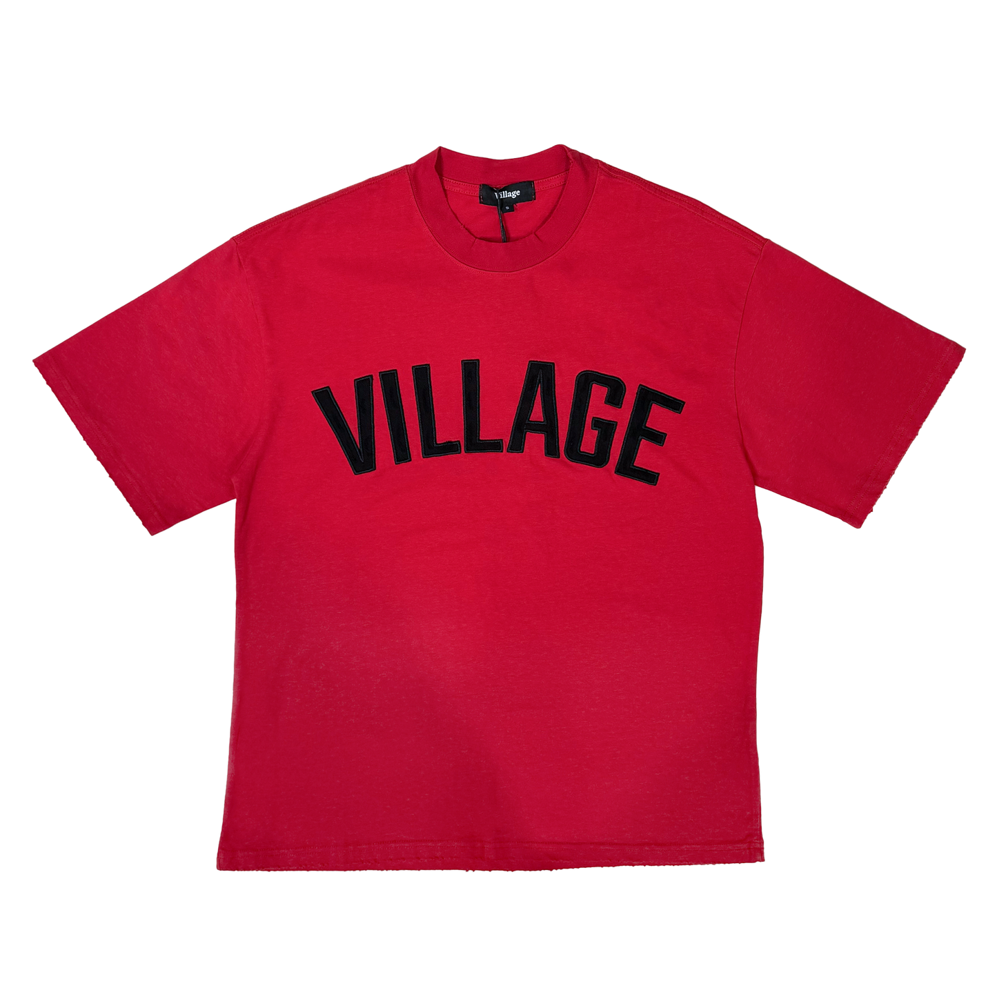 Village Script Logo Tee in Red