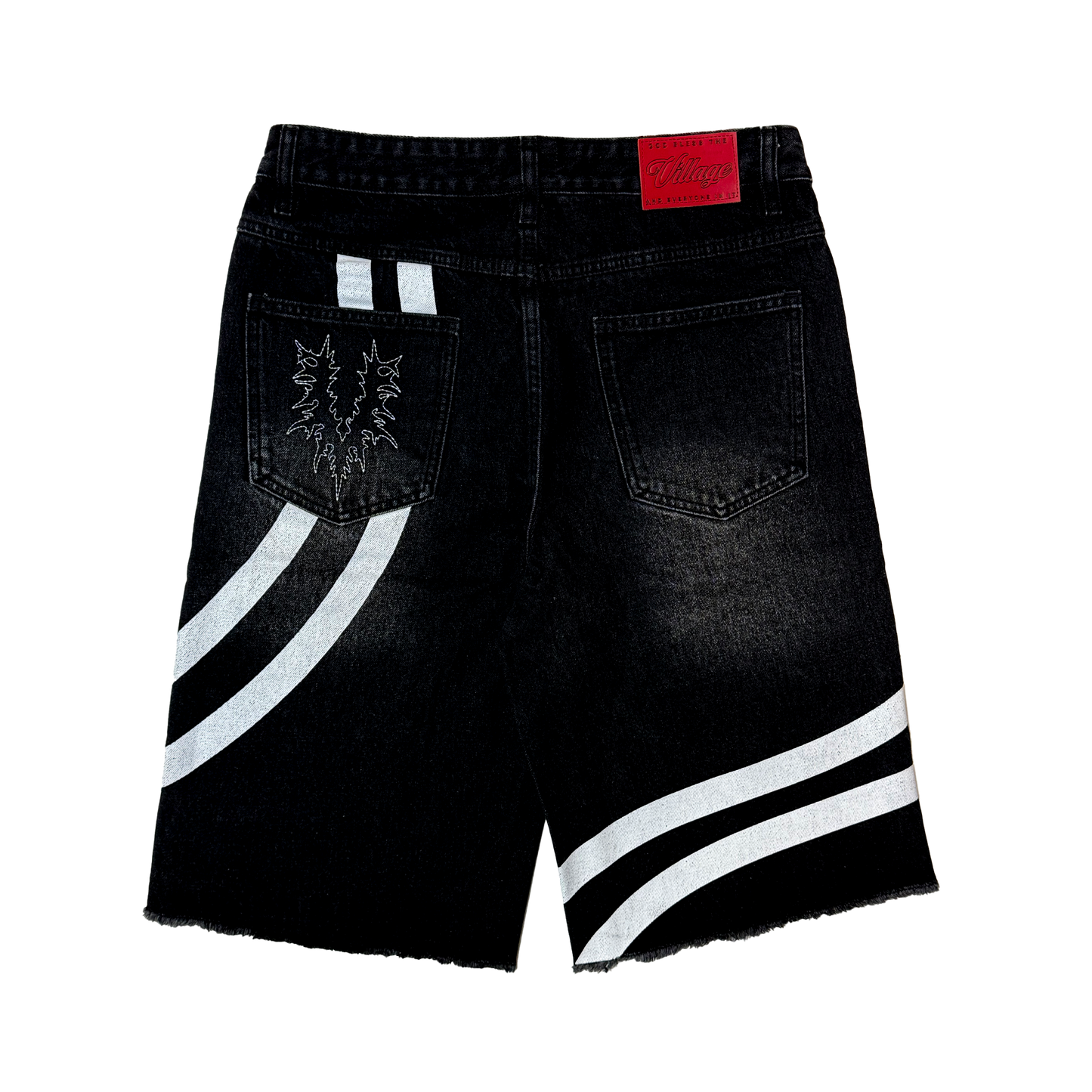 Village - Patchwork Denim Shorts