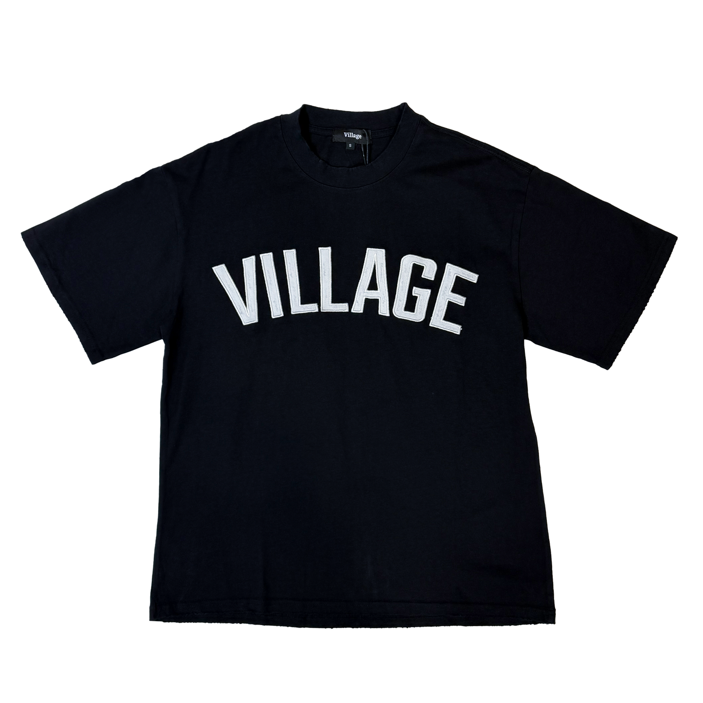 Village Script Logo Tee in Black