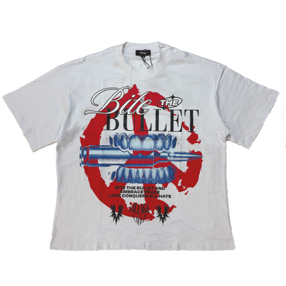 Bite The Bullet Tee in White