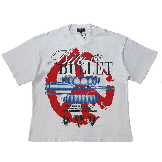 Bite The Bullet Tee in White