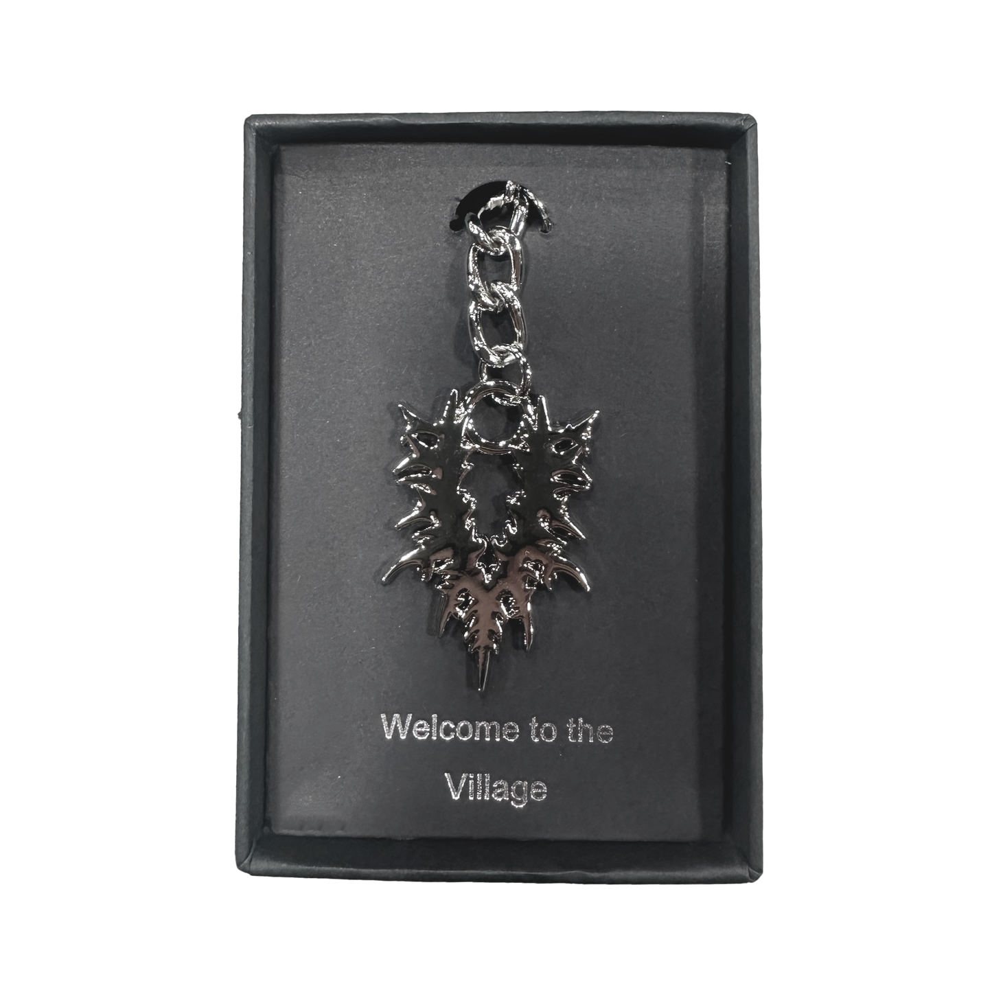 V Logo Chrome Keychain
