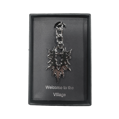 V Logo Chrome Keychain