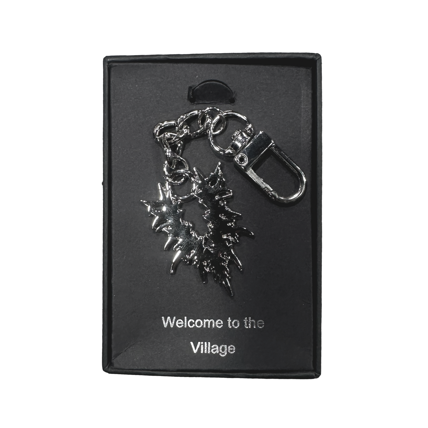 V Logo Chrome Keychain