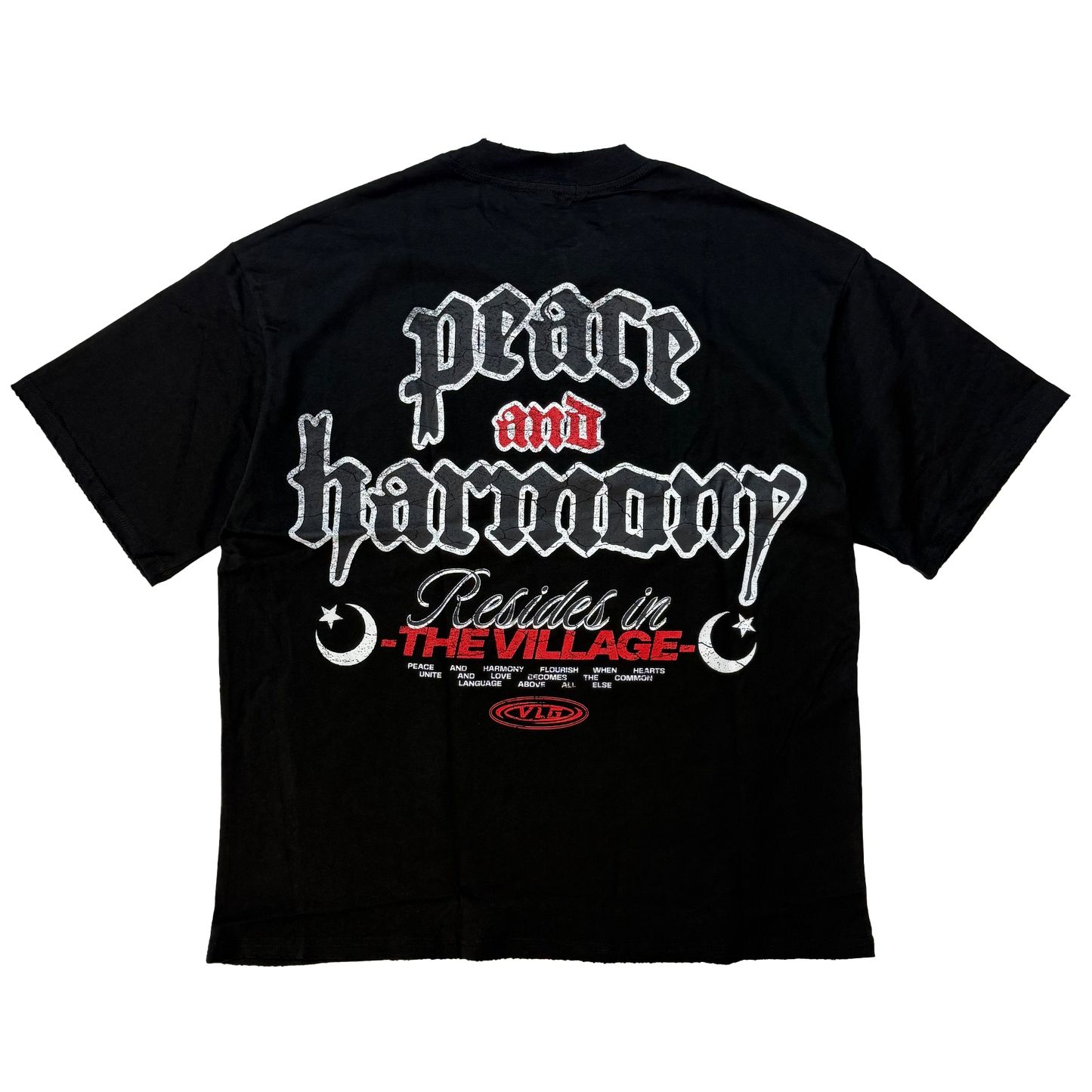 Peace and Harmony Tee in Black