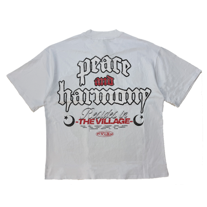 Peace and Harmony Tee in White